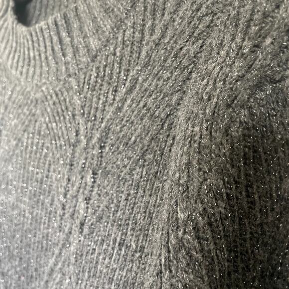 Liz Claiborne Heathered Metallic Thread Sweater Dress - L - Picture 4 of 5